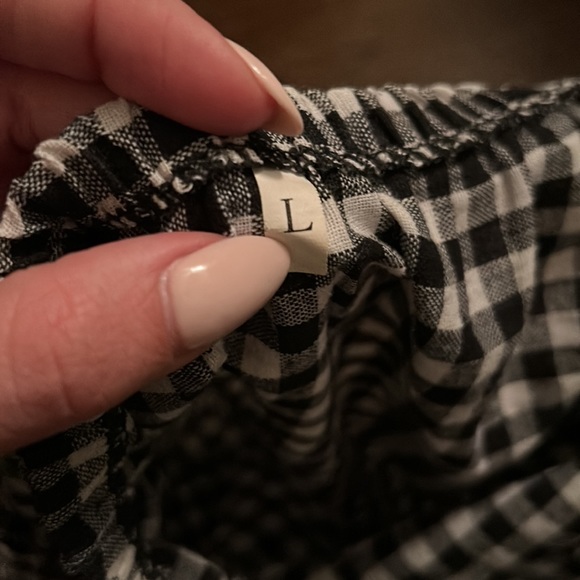 Black and white plaid mini dress - Picture 4 of 4